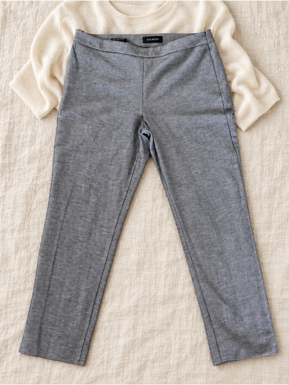 Talbots woman’s Gray Ponte Knit Slim Pants